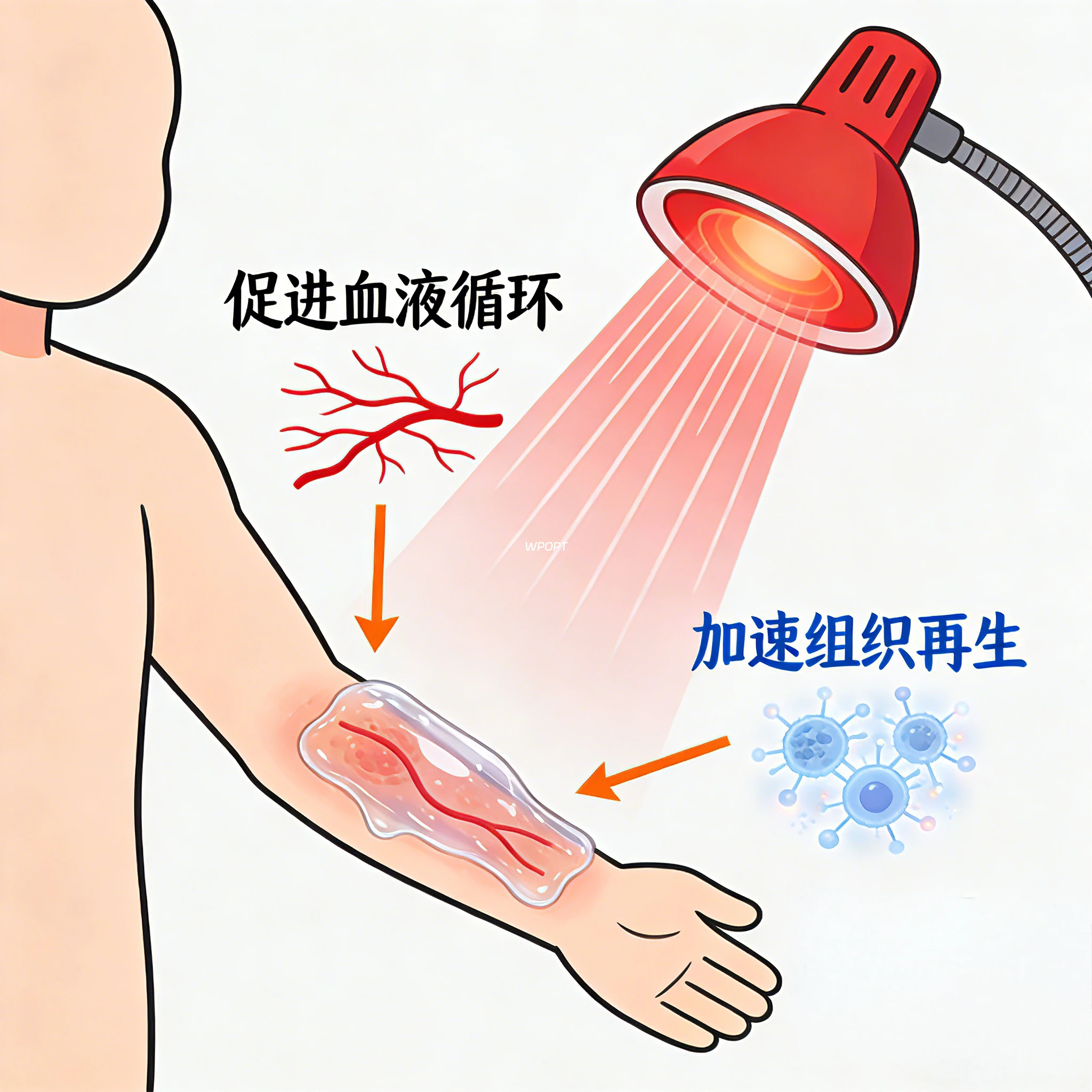红外线在创⾯治疗中的应⽤科普